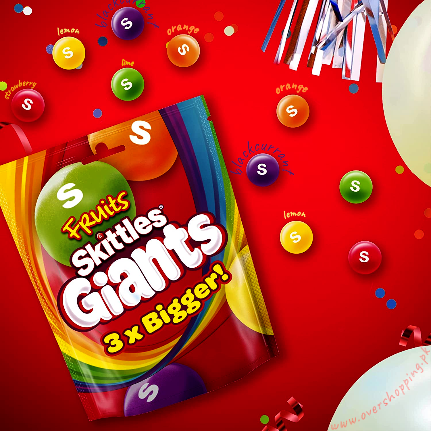 Skittles Giants Pouch | Chewy Sweets - OVERSHOPPING.PK