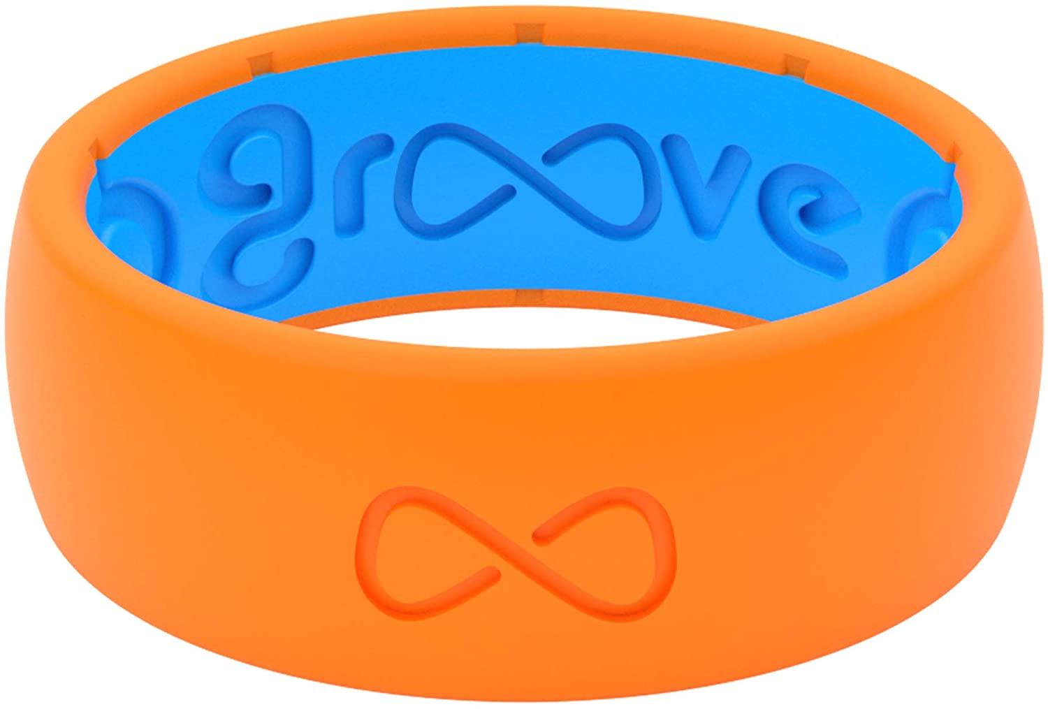 Groove Life Silicone Wedding Ring For Men Breathable Rubber Rings For