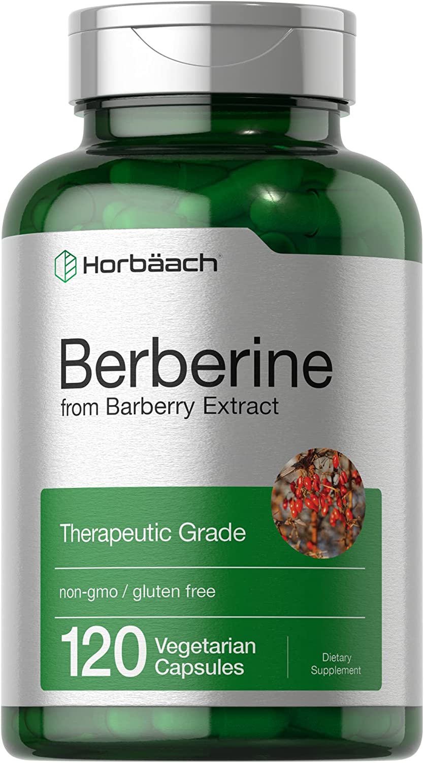 Buy Horbaach Berberine HCl from Barberry Extract Supplement (120 Caps