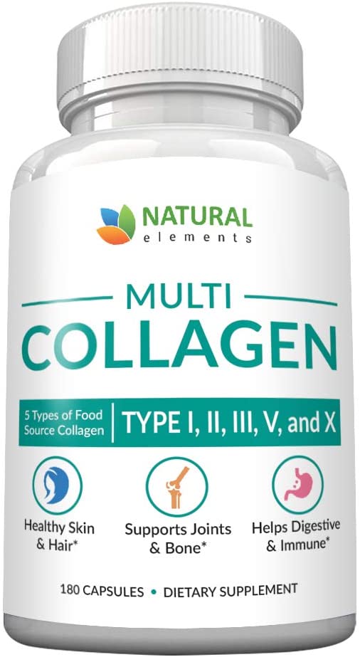 Buy Multi Collagen Capsules - 180 Pills - Type I, II, III, V, X ...