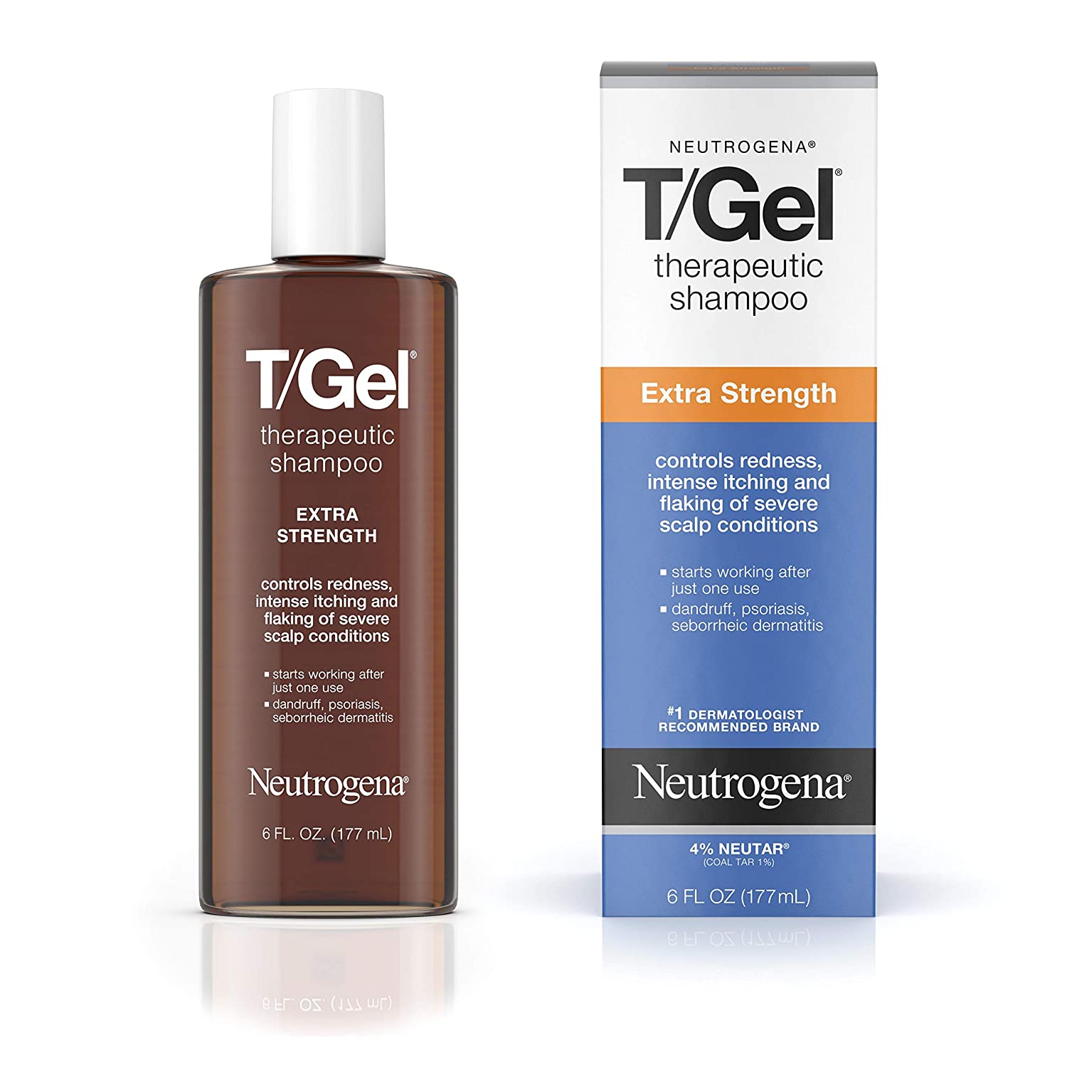 Neutrogena T/Gel Extra Strength Therapeutic Shampoo with 1% Coal Tar ...